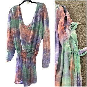 Tiara Hawaii: Pastel Tie-dye Coverup - ONE SIZE